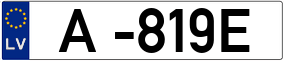 Trailer License Plate